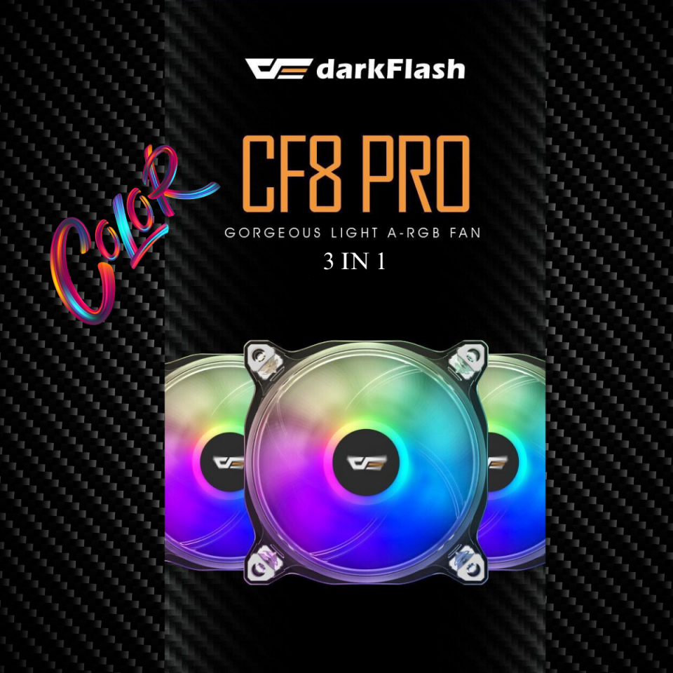 DarkFlash CF8 PRO 3 in 1 Kasa Fan Ve Kontrolcü